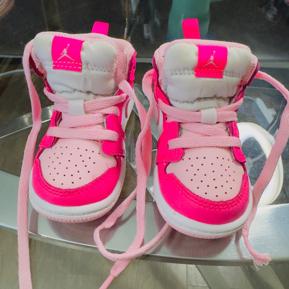 Kids' Pink and White Sneakers